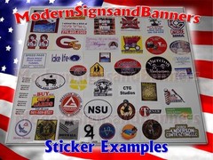 100 2×2 Custom Printed Full Color Outdoor Vinyl Car Bumper Sticker Decal Die Cut