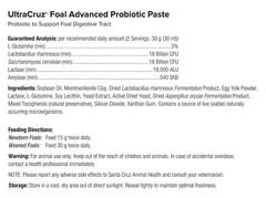 UltraCruz Foal Advanced Probiotic Supplement for Horses, 60 ml, Paste (2 Days)