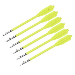 6pcs 6.8″in Plastic Hunting Fishing Bolts Arrows for 50-80 lbs Pistol Crossbow
