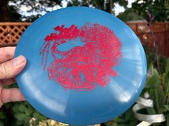 Star Boss Disc Golf Innova (Multi-Stamp) (One of a Kind) 178G Blue Red #4280