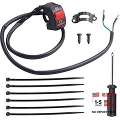 JINGKE 7/8» 22mm Handle Kill On Off Switch for ATV Motorcycle Scooter Go Kart