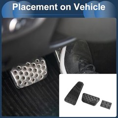 1 Set Automatic Foot Pedal Pads Foot Accelerator Pedal Covers for Dodge for
