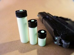 Glow-On ORIGINAL Glow Paint for Firearms Lg 9.2 ml Paint + 7cm x 20cm Glow Film