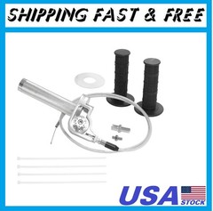 Motorcycle Throttle Assembly,7/8″ Quick Twist Throttle Grips with Throttle Cable