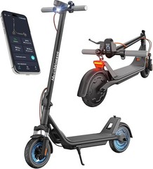 ADULT ELECTRIC SCOOTER FOLDABLE E SCOOTER APP CONTROL 8.5» SOLID TIRE 15.5MPH