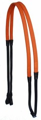 54″ Horse English Black Leather Rubber Grip Schooling TRAINING Reins 805LR23