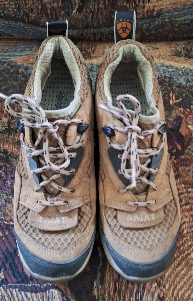 Ariat Shoes Womens 6B Nubuck Terrain Hot Weather Mesh Riding Shoe Brown 72024
