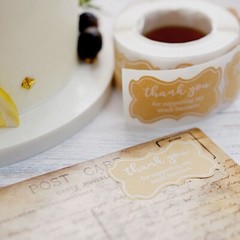 Self Adhesive STICKERS 500 Thank You For Supporting My Small Business DIY LABELS