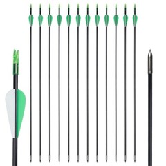 54″ Takedown Recurve Bow Set&Bow Sight&Arrow Rest Hunting+12pcs Arrows Archery