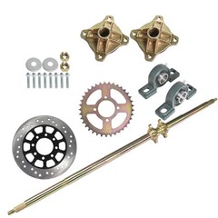 44in Rear Live Axle Wheel Hub Complete Kit For ATV Buggy Quad Go Kart Golf Cart