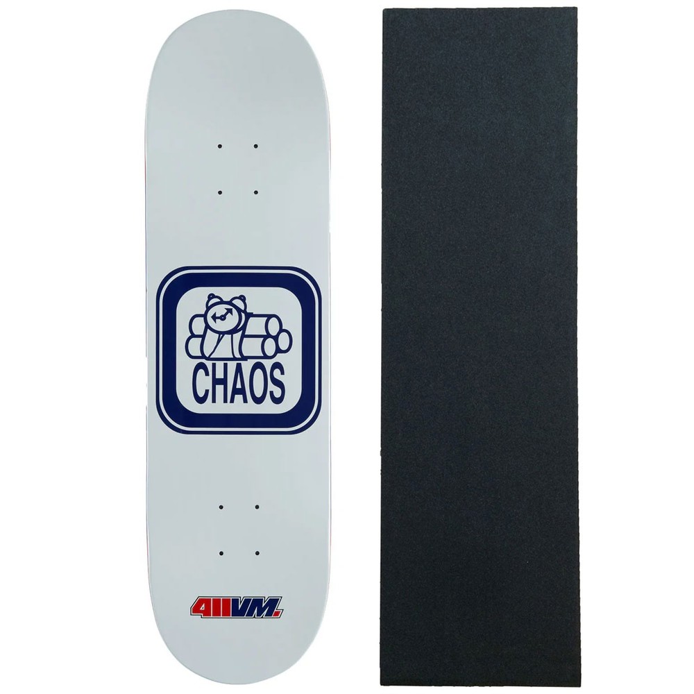 411VM Heritage Skateboard Deck Chaos 8.5″ x 31.95″ with Grip