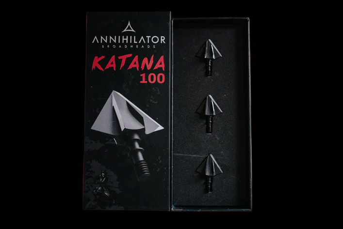 Annihilator Broadheads Katana 100 Grain Standard 3 Pack Right Bevel New