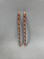 2- Cowgirl/Cowboy Toothpicks Metal Black And Copper USA FREE SHIPPING!!!