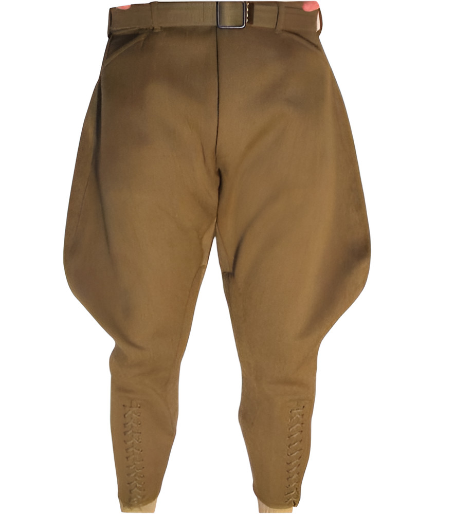 Mens Khaki Horse Riding Polo Baggy Breeches Equestrian Sports Hunting Trousers