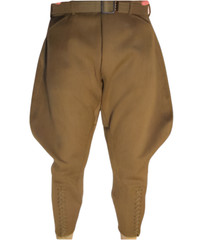 Mens Khaki Horse Riding Polo Baggy Breeches Equestrian Sports Hunting Trousers