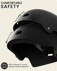Impact-Resistant Skateboard Helmet for Inline Skating & Cycling – Large Size
