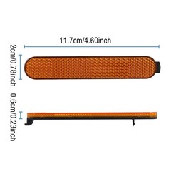 Orange 11.7x2x0.6cm ABS Cover for Xiaomi 4 for ultra Scooter with Side