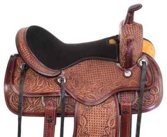 Premium Leather Western Barrel Racing Horse Saddle Tack Set Size 14″ to 18″