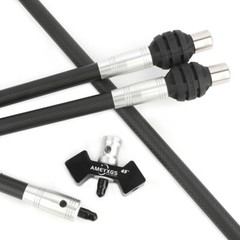 3K Carbon Balance Bar Stabilizer System 30″ 12″ 5″ Rod Damper Archery RecurveBow