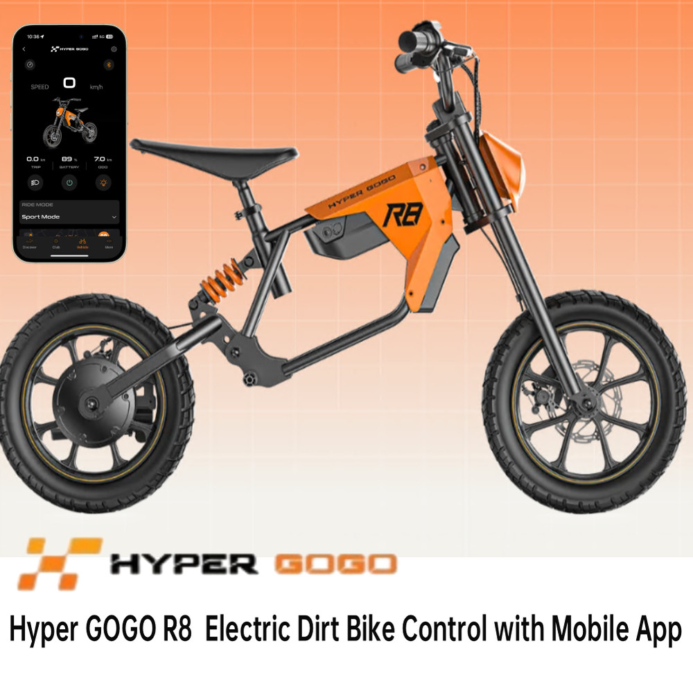 Hyper GOGO R8 36V 500W Electric Dirt Bike for Kids 8-12, Up to 15MPH Off-Road