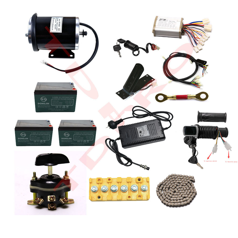 36V 800W Brush Motor Kit Controller Battery Quad Dirt Bike Razor MX650 MX500 ATV