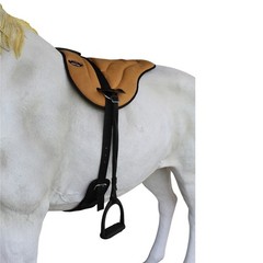 Challenger Western Lightweight Neoprene Padded Bareback Saddle Pad with Stirrups