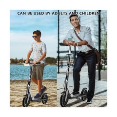 Scooters for Kids 8-12, Teens & Adults – Foldable Commuter Scooter with Bell,…