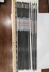 11 Black Eagle Magnum Arrows Shafts + 4 X-Ringer HV By Victory Arrows 350 +1