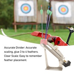 Adjustable Stainless Steel Fletching Jig For Archery Accessories Popular