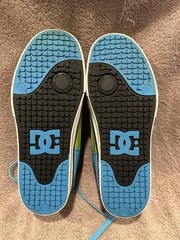 DC Multicolor Blue Pink Green White Athletic Skateboarding Shoes