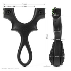 SimpleShot SCOUT LT2 Slingshot Bundle with Flat Bands, Target, Clay Steel Ammo