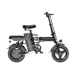 mini folding e bike 14 inch 2 seat person 400w power full suspension long range