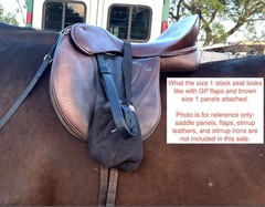 WOW Saddle 2013 Competitor brown size 1 STOCK / Bounty seat curved leather tree
