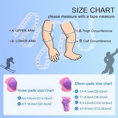 Kids Protective Gear Set, Knee Pads for Kids 3-10Years Toddler Knee and Elbow…
