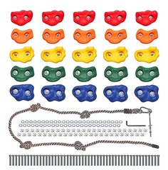 Rock Climbing Holds & Rope – For Kids