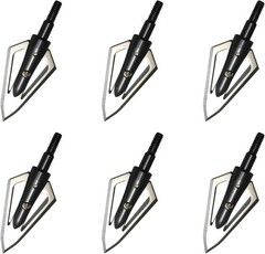 6/12pcs 100 Grain Hunting Broadheads Arrowheads Arrow Heads Tips Points Shooting