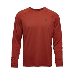 Black Diamond Alpenglow Long Sleeve Crew Men Lightweight Shirt Burnt Sienna