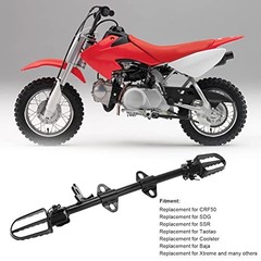 Dirt Bike Foot Pegs, Steel Alloy Footpegs Mount Bracket Compatible with XR50