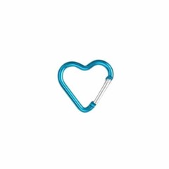 9× Heart Shaped Gift Aluminum Alloy Carabiner Hook Snap Clip Key Holder Keychain