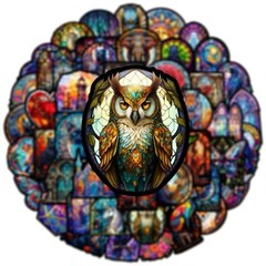 25Pcs Random Gothic Stained Glass Religious Art Waterproof Stickers