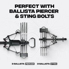 BALLISTA Universal Crossbow 4 Arrow Quiver – Quick-Detach Picatinny Mount