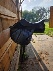 kent & masters Monoflap Saddle 17 wool flocked- Changeable gullet
