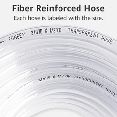 5/8″ I.D x 13/16″ O.D Clear Vinyl PVC & Silicone Hose for Home 10 Feet 5/8″I.D