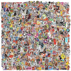 200Pcs Random Skateboard Stickers Bomb Vinyl Laptop Luggage Decals Dope Lot Cool
