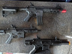 Valken ASL Series Polymer M4 Airsoft AEG TRG Black Gun Lot Working, Needs Parts