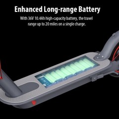 Foldable Electric Scooter for Adults – APP Smart – 30KM Range – 20MPH Max Speed