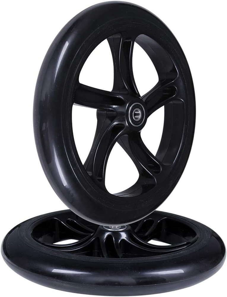 200mm Scooter Wheels, 8 inch Dia, Set of 2 | 200 mm Adult Teen Scooter Replaceme