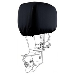 Boat Marine Outboard Engine Cover for Mercury Lightweight: 100-150HP, black
