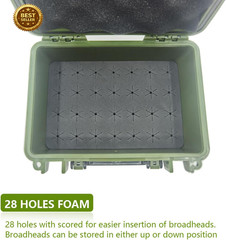 Archery Broadhead Box Hunting Accessory Case Holds 28 Broadheads (Case Only) – G