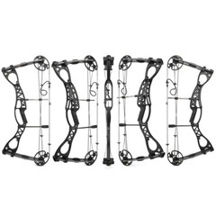 Archery 0-70lbs 33» Compound Bow Set Arrow 320fps Let-off 80% Target Shooting